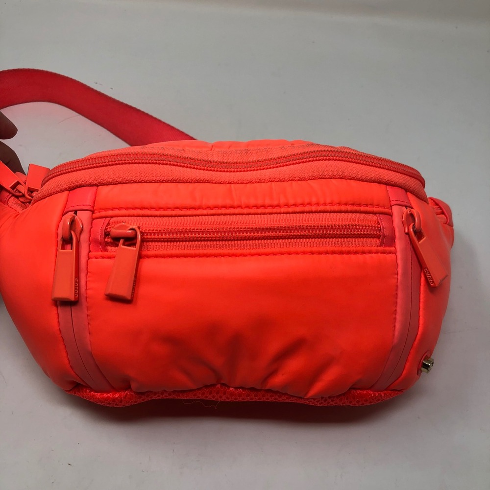 Caraa Free People Studio Bag Fanny Pack Neon Coral Orange Athletic Crossbody - Picture 4 of 16